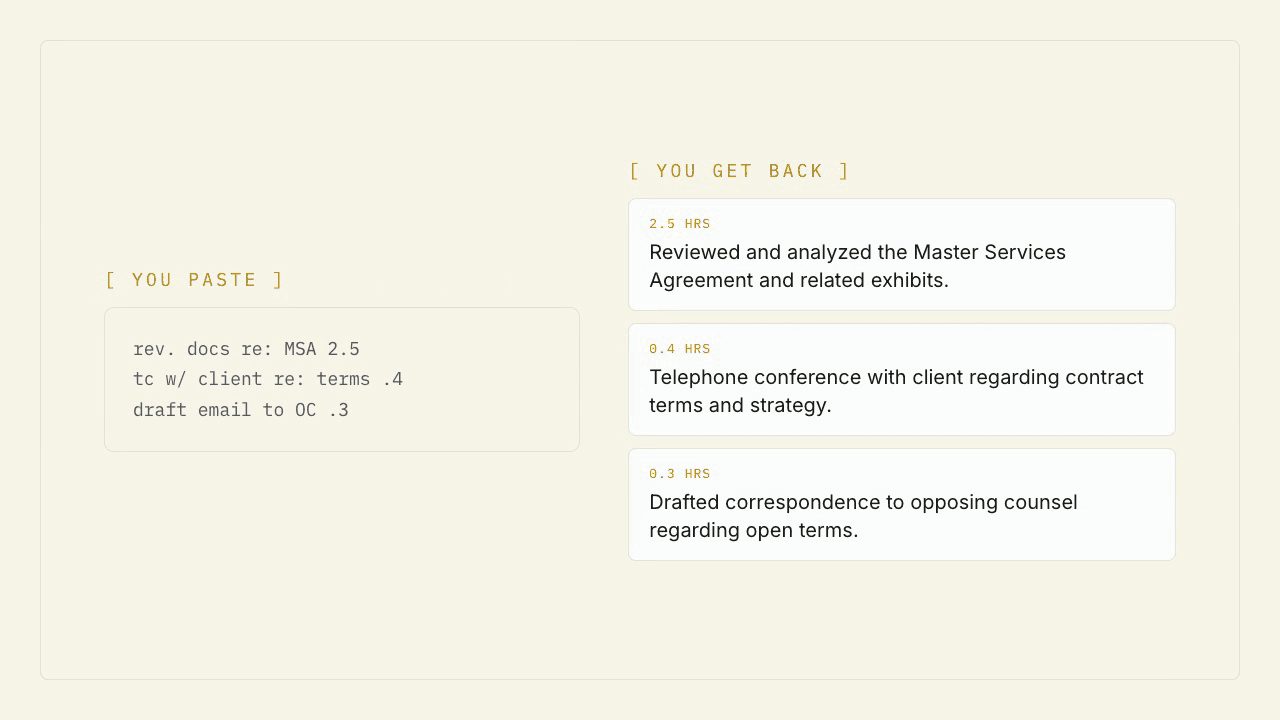 Billing Narrative Polisher walkthrough